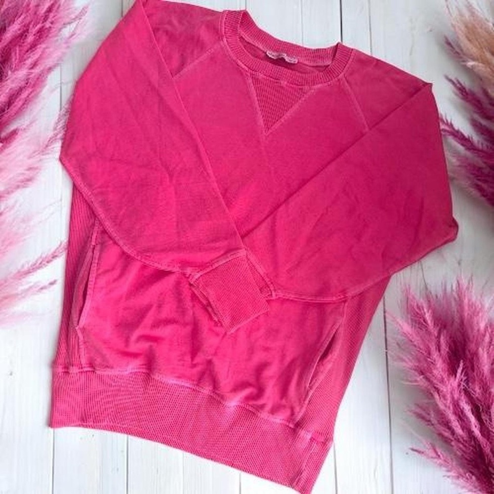 Zenana Outfitters Hot Pink Knit Top